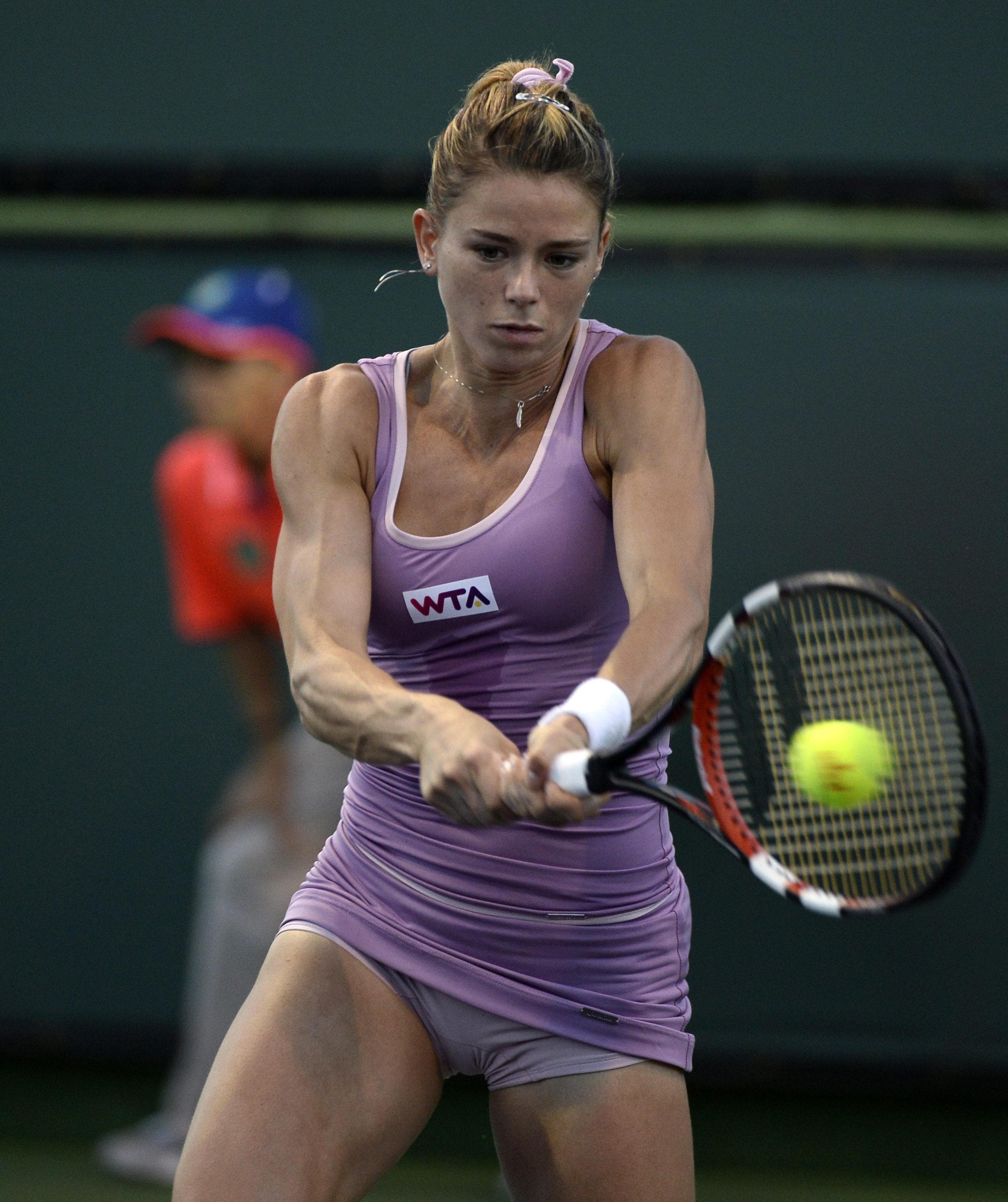 Foto Di Camila Giorgi Sexy A Roma Vestito Succinto Esordio Da Favola 