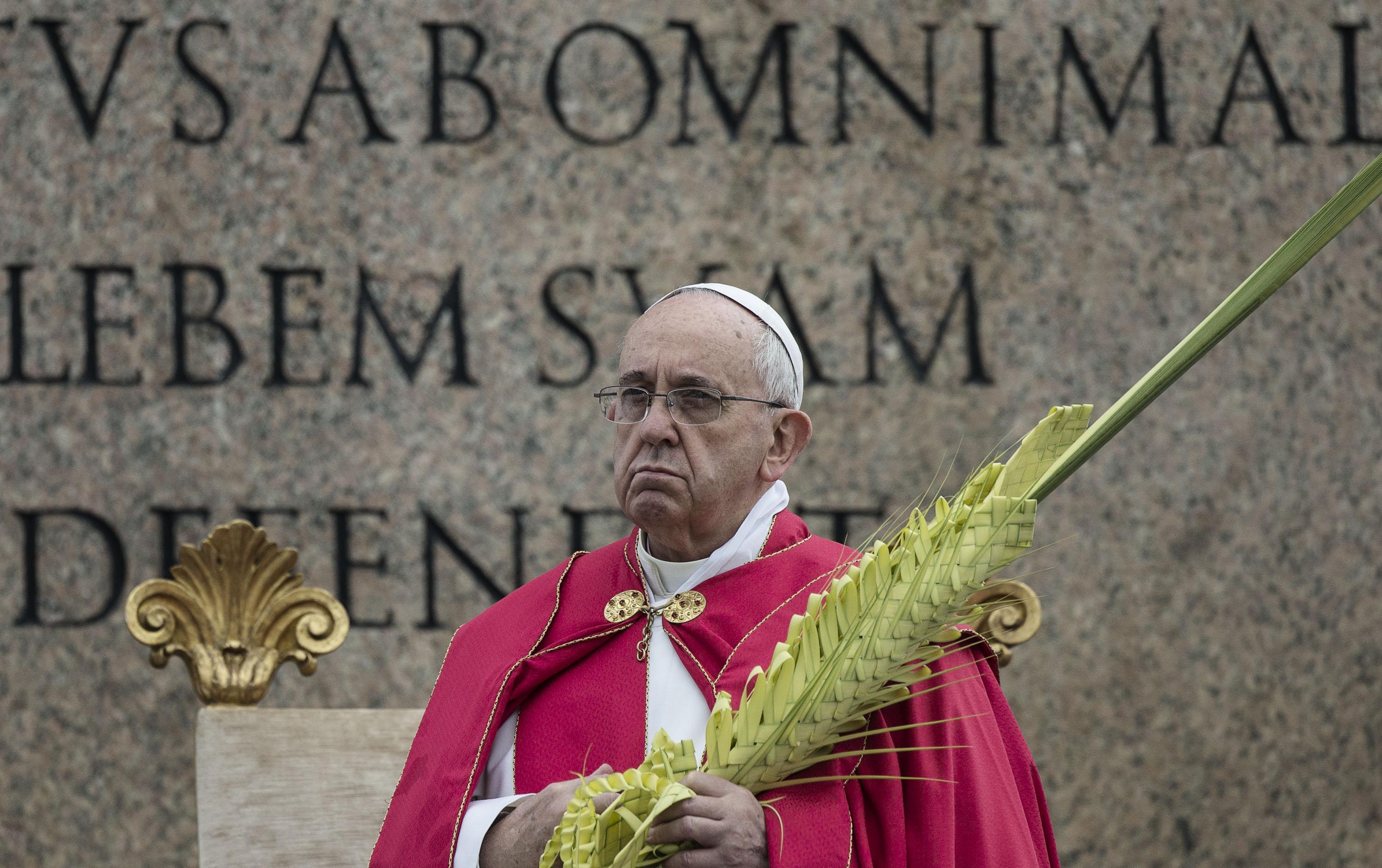 Papa Francesco Celebra La Messa Delle Palme In Piazza San Pietro 