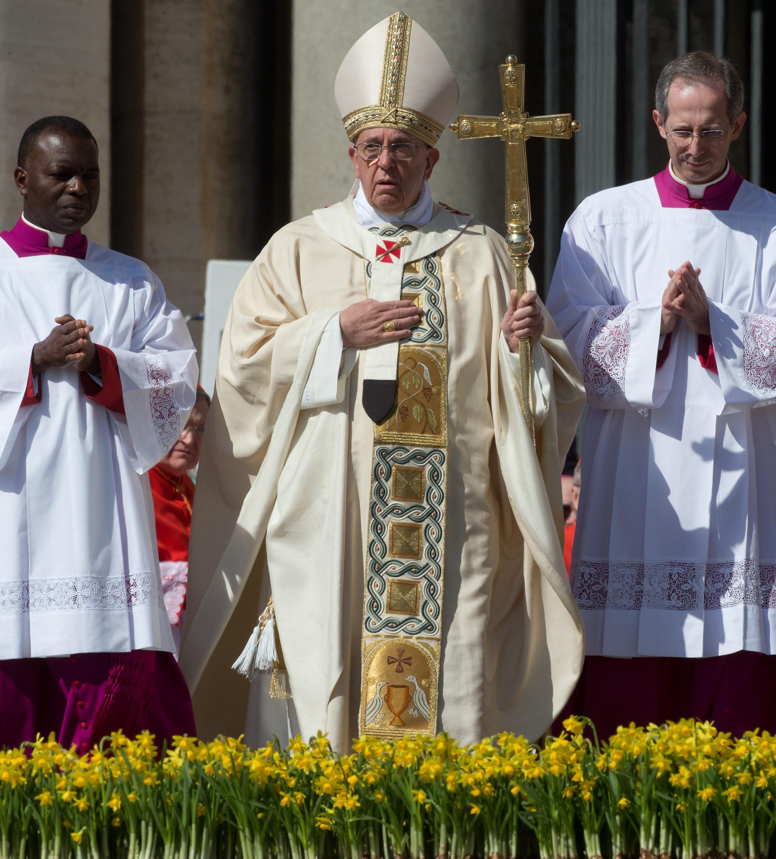 Papa Francesco Celebra La Messa Di Pasqua A San Pietro Photogallery 