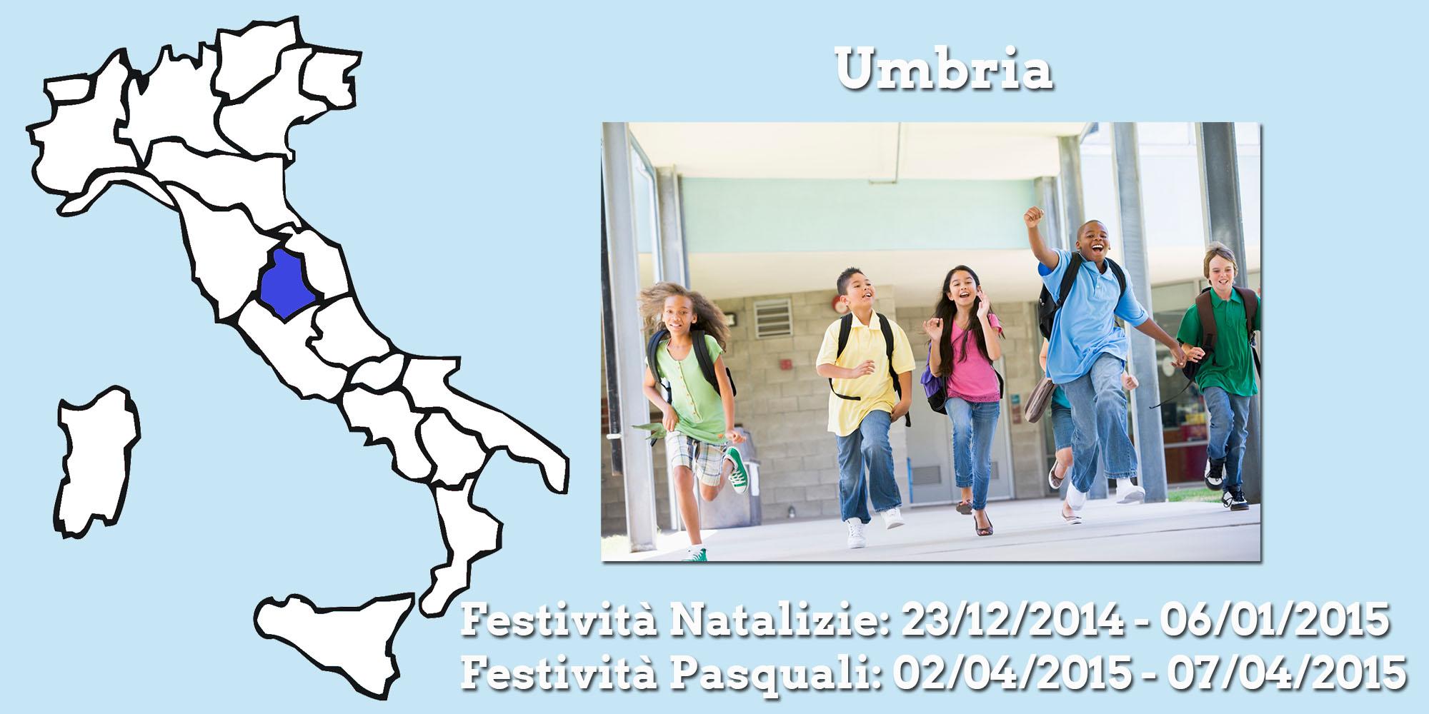 Lo schema del calendario scolastico festività incluse Regione per